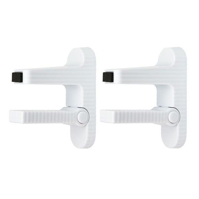 2Pcs Baby Latch Cabinet Lock Straps White