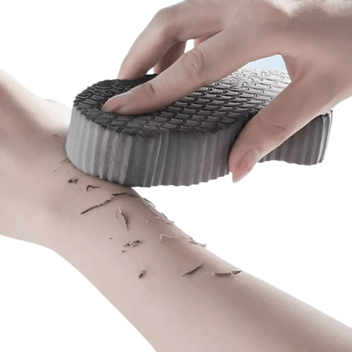 3D Magic Exfoliate Soft Sponge Bath Scrub Grey