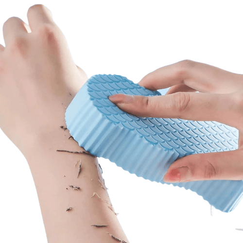 3D Magic Exfoliate Soft Sponge Bath Scrub Blue