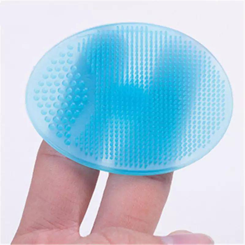 3Pcs Baby Bath Brushes Massage Shower Cleanser Blue