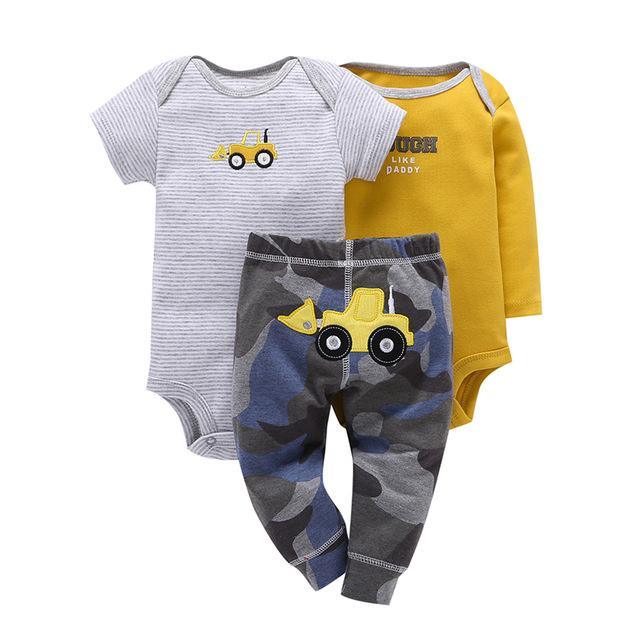 3pcs Infant Purple Owl Coat Jumpsuit Sets Yellow Yellow