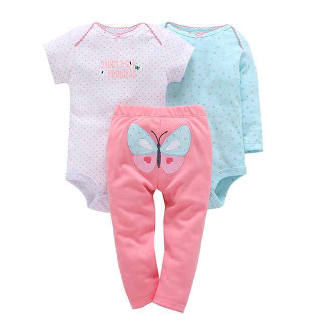 3pcs Infant Purple Owl Coat Jumpsuit Sets