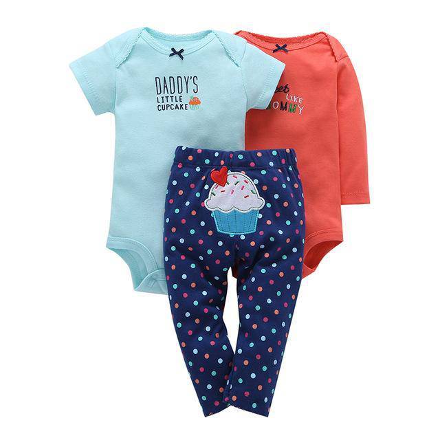 3pcs Infant Purple Owl Coat Jumpsuit Sets