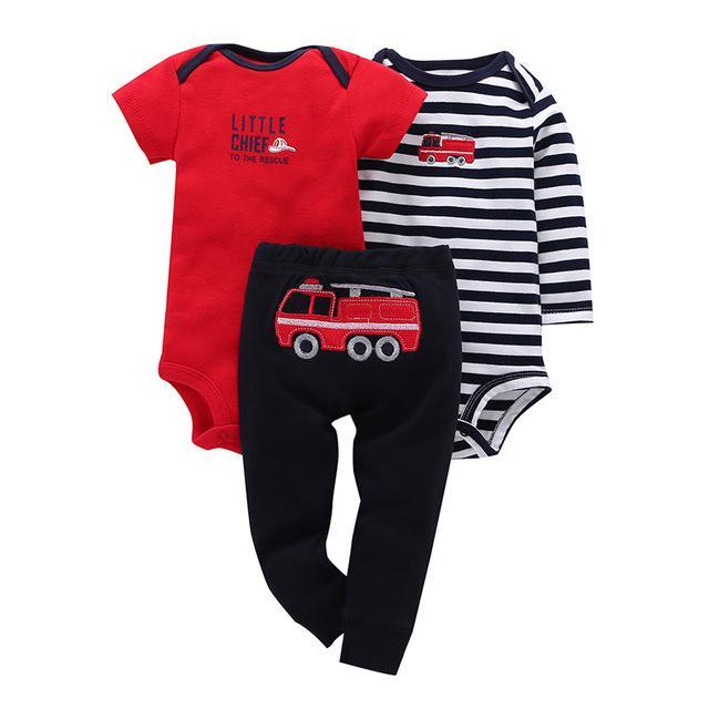 3pcs Infant Purple Owl Coat Jumpsuit Sets Red Black