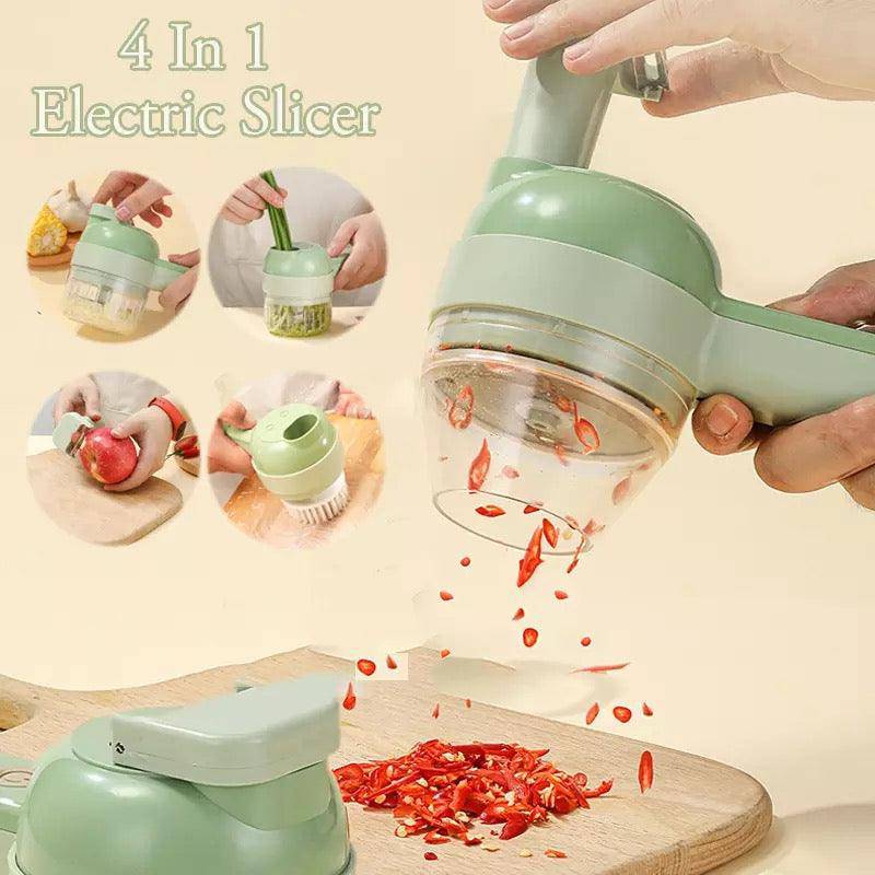 4 In 1 Electric Multifunctional Vegetables Slice Cutter