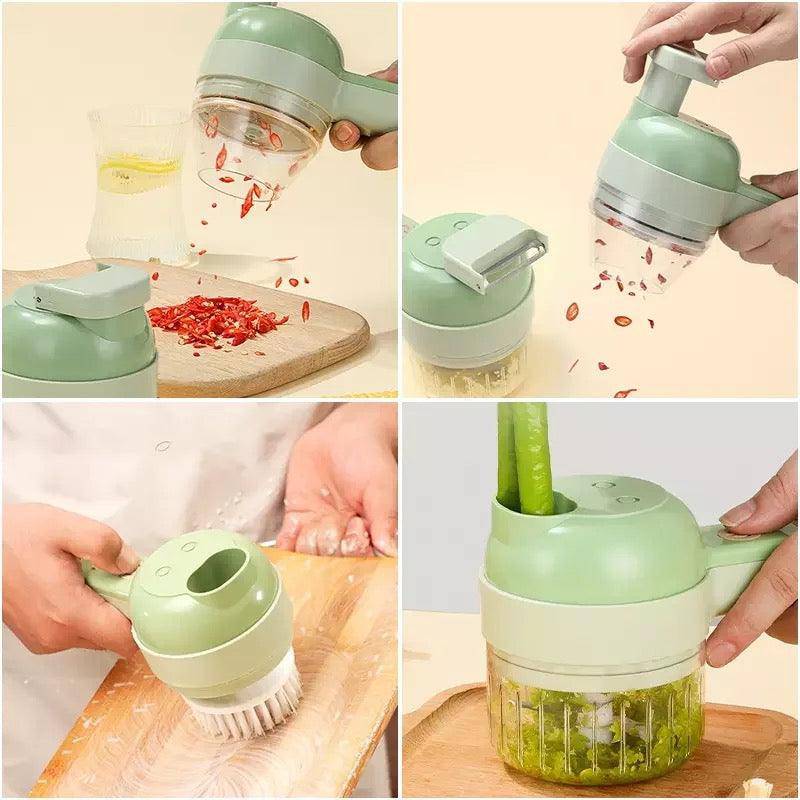 4 In 1 Electric Multifunctional Vegetables Slice Cutter