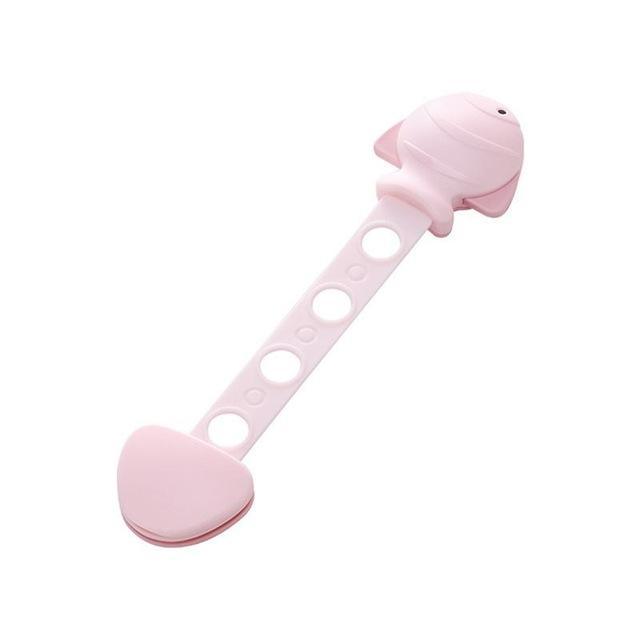 4 Packs Of Baby Safety Lock Plastic For Furniture Pink
