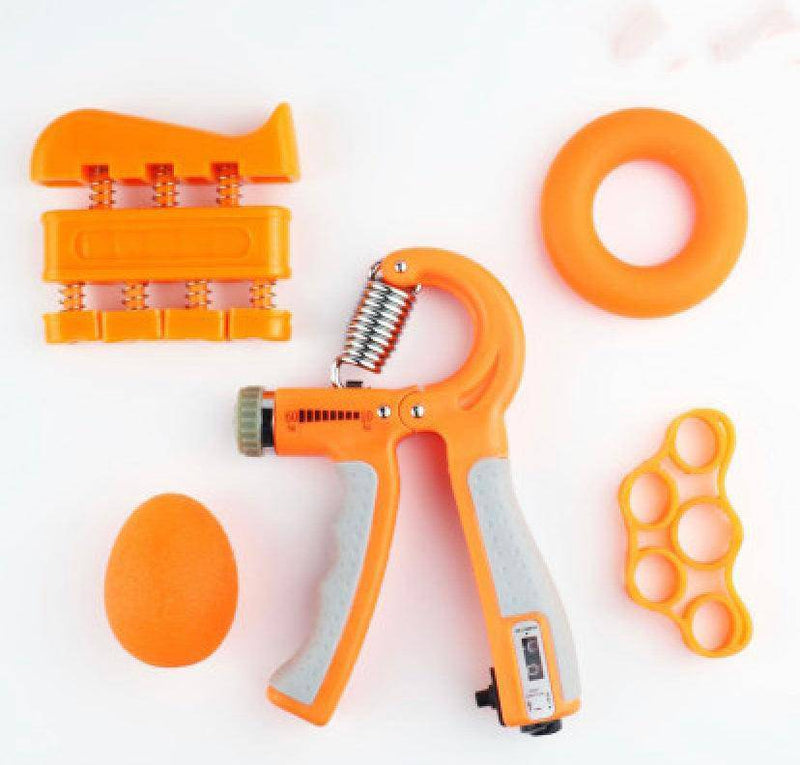Adjustable Hand Gripper Fitness Exercise Orange 5pcs set