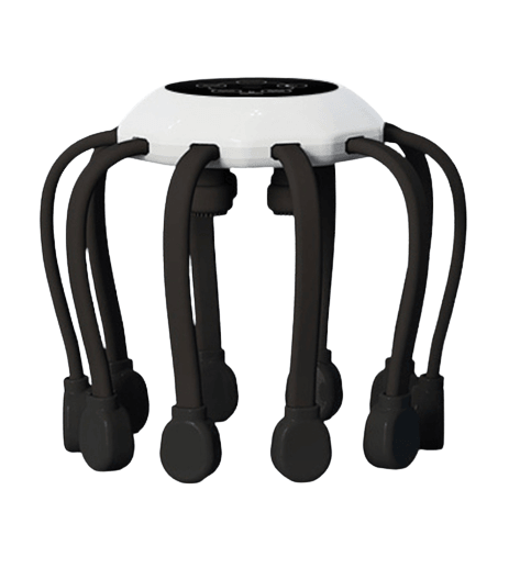 Automatic Octopus Hair Scalp Vibration Massager Black