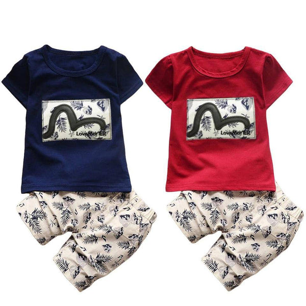 Baby Boy Design Short Sleeve T-Shirt Outfit Clothes