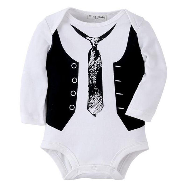 Baby Boy Gentleman Bowtie Romper
