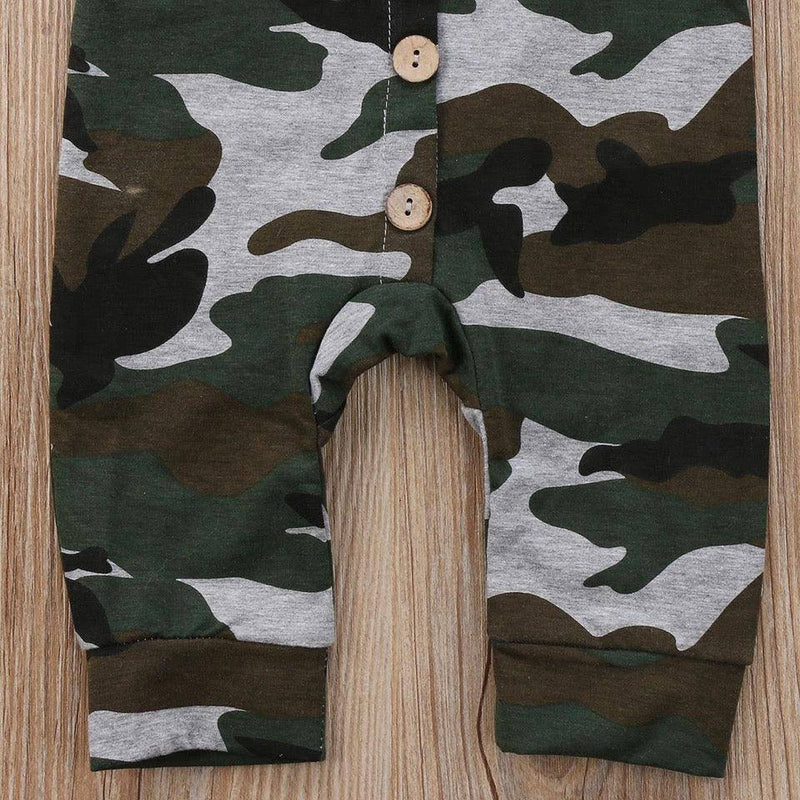 Baby Boy Girl Hoodie Camoflauge Jumpsuit