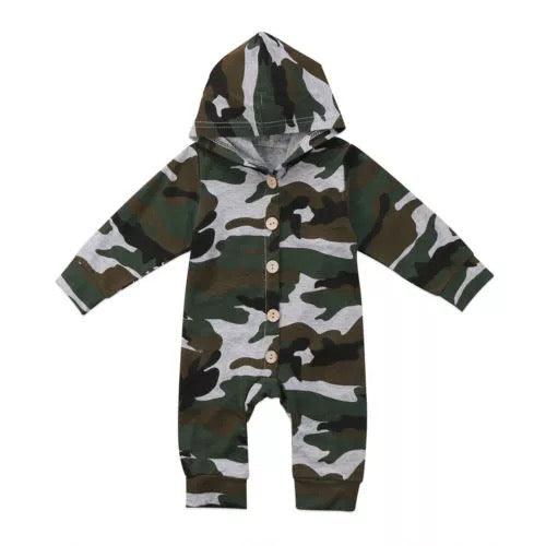 Baby Boy Girl Hoodie Camoflauge Jumpsuit