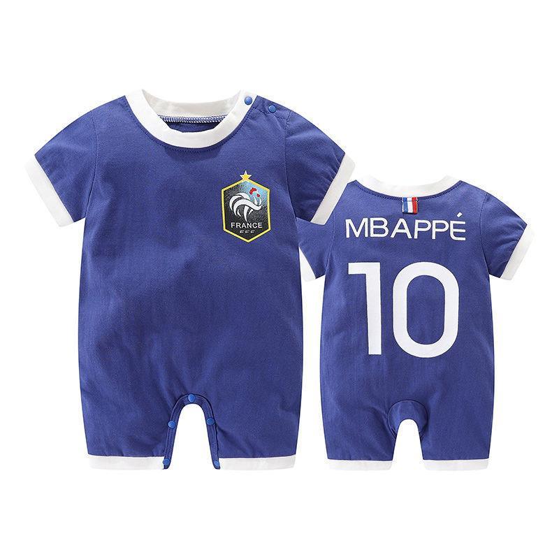 Baby Boy Girl Romper Soccer Football Clothes Blue