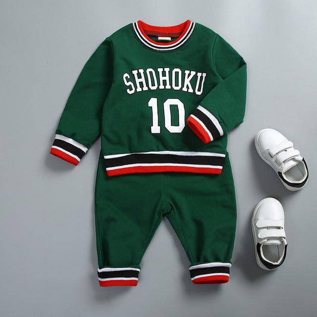 Baby Boy Girl Sport Shohoku Shirt Pant Green