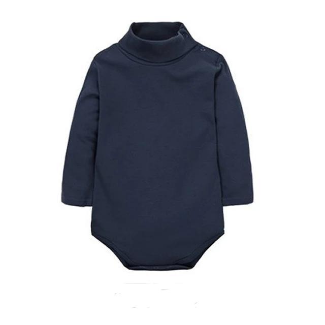 Baby Boy Girl Turn-Down Romper navy