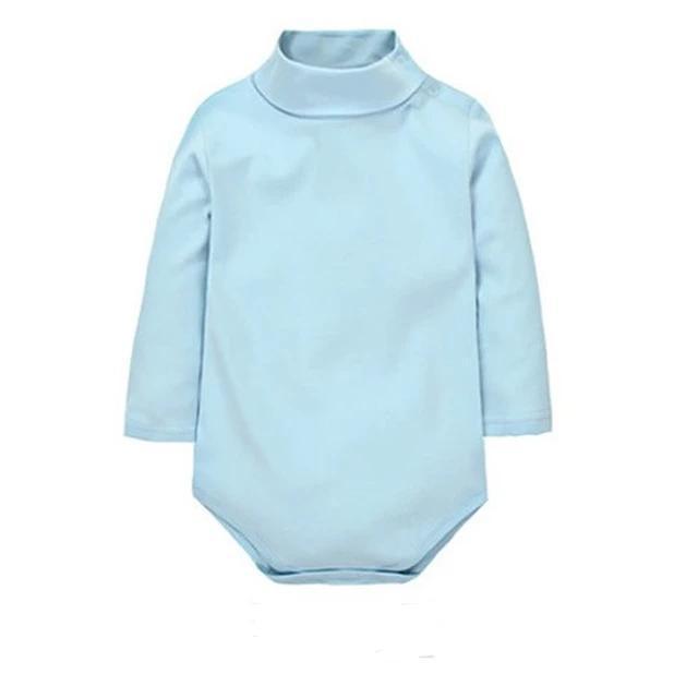 Baby Boy Girl Turn-Down Romper Sky Blue