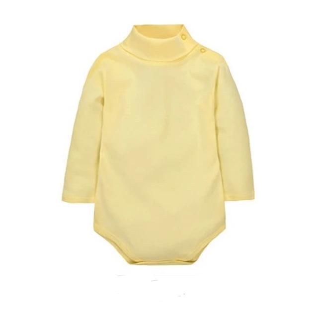 Baby Boy Girl Turn-Down Romper Yellow