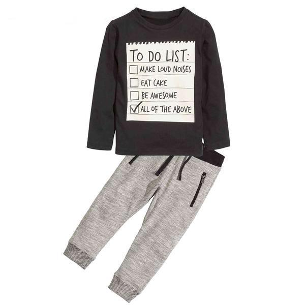 Baby Boy Long Sleeve Shirt Casual Pants