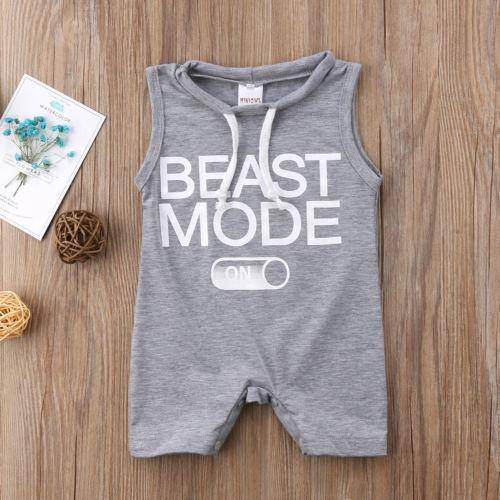 Baby Boys Beast Mode Romper Jumpsuit
