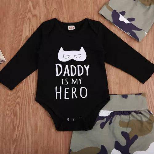 Baby Boys Daddy Is My Hero Tops Jumpsuit