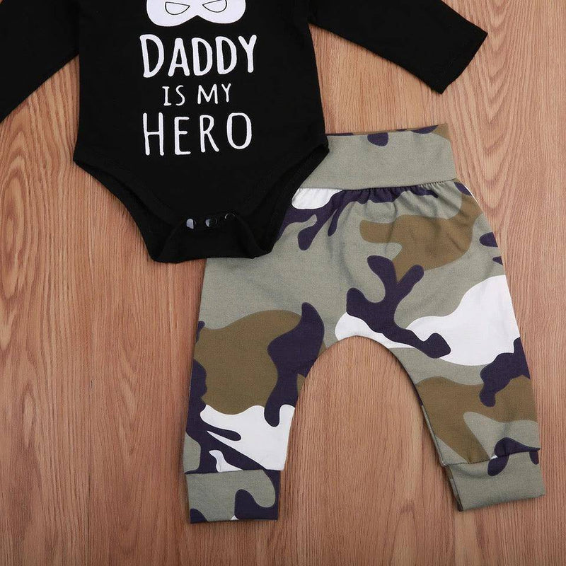 Baby Boys Daddy Is My Hero Tops Jumpsuit