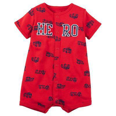 Baby Boys Girls Pajamas Cotton Jumpsuit Red Black