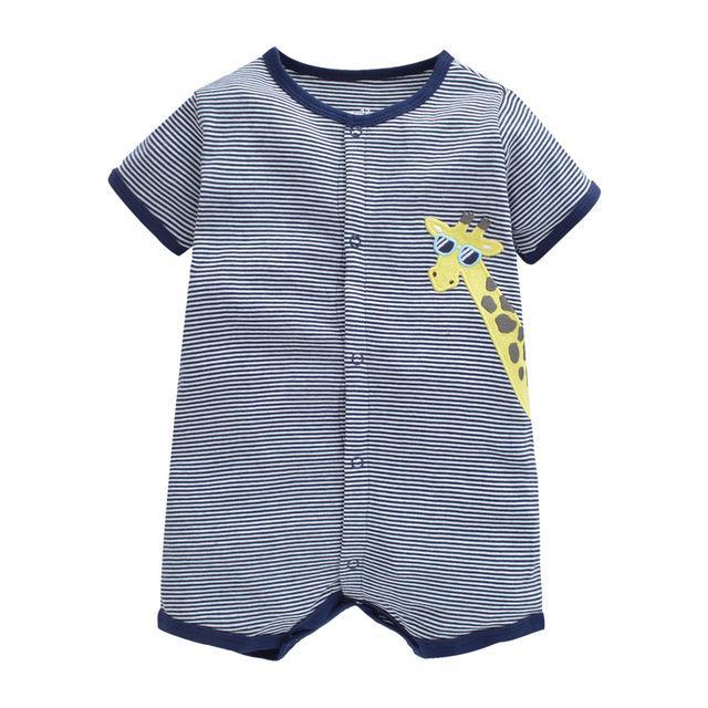 Baby Boys Girls Pajamas Cotton Jumpsuit Gray
