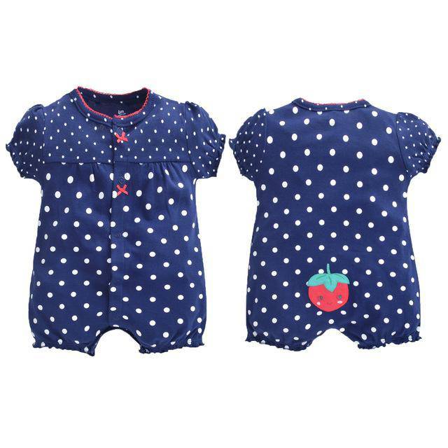 Baby Boys Girls Pajamas Cotton Jumpsuit Blue Red