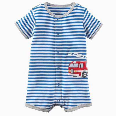 Baby Boys Girls Pajamas Cotton Jumpsuit Blue Red White