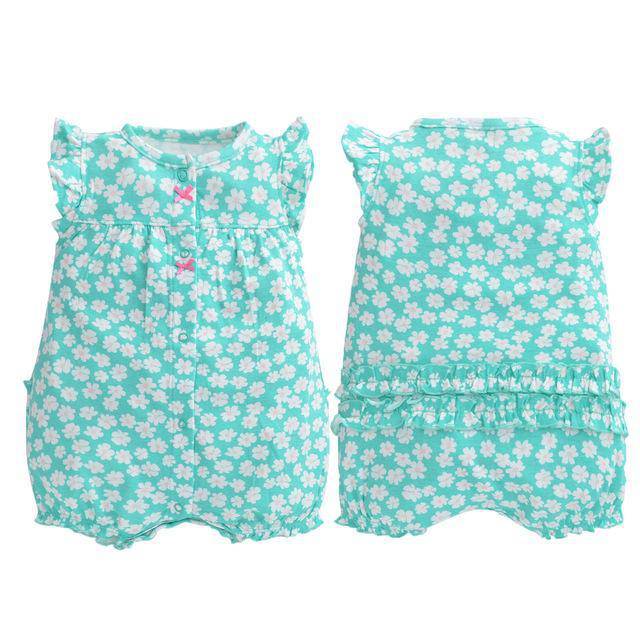 Baby Boys Girls Pajamas Cotton Jumpsuit Green