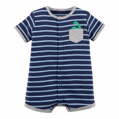 Baby Boys Girls Pajamas Cotton Jumpsuit Dark blue