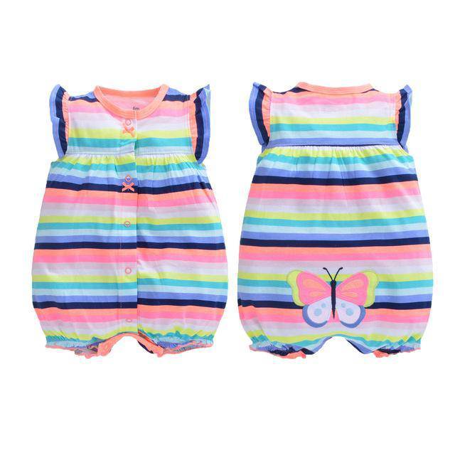 Baby Boys Girls Pajamas Cotton Jumpsuit Purple Pink