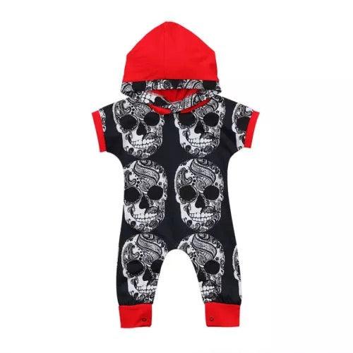 Baby Boys Hooded Jumpsuit Clothes Red