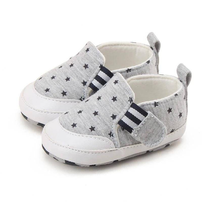 Baby Boys Star Sneakers Shoes Gray