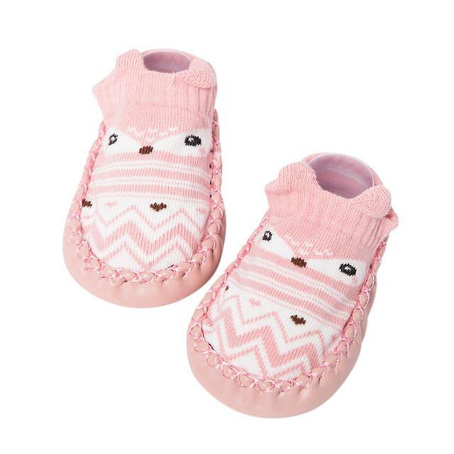 Baby Cartoon Socks Shoes Pink