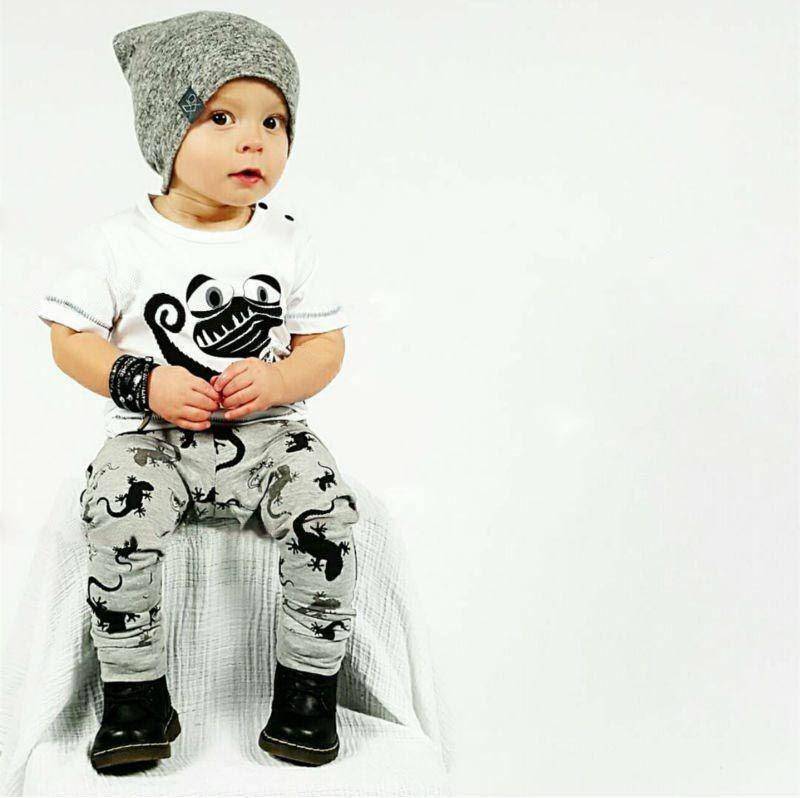 Baby Cotton Animal Short Sleeve T Shirt Pants