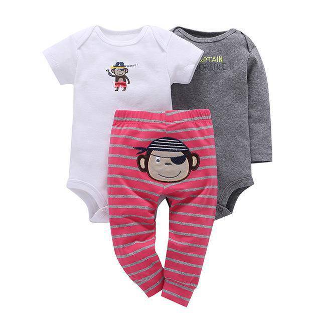 Baby Fleece Sets Unisex Romper Pant Blue
