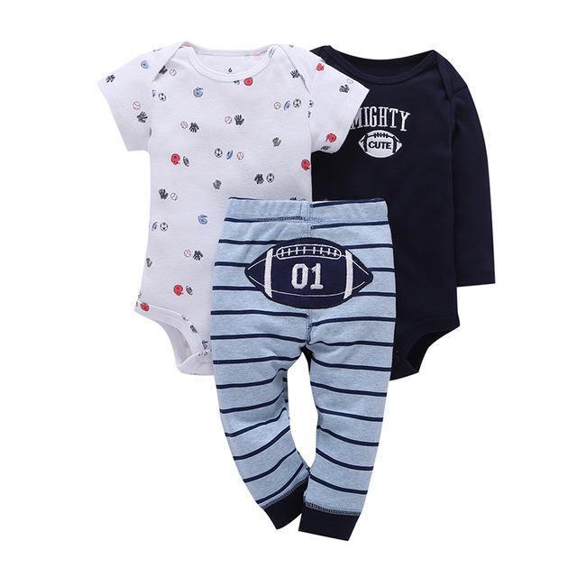 Baby Fleece Sets Unisex Romper Pant Brown