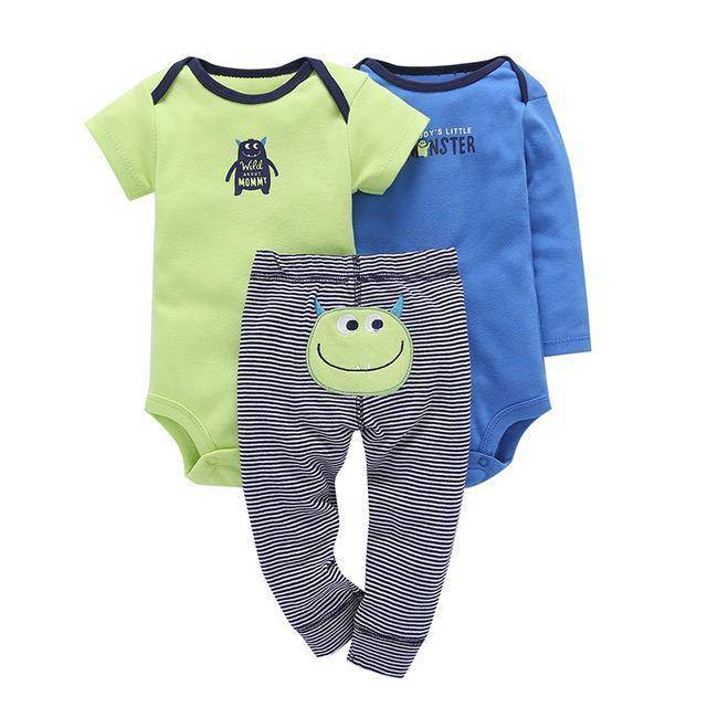 Baby Fleece Sets Unisex Romper Pant Gray