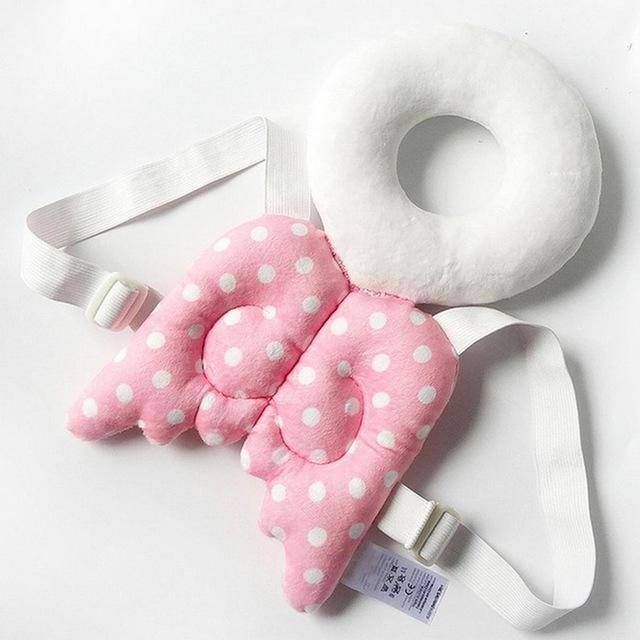 Unisex Baby Geometric Resistance Pad Safety Head Protection Pink