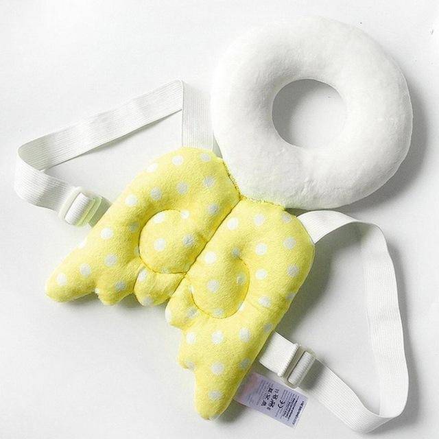 Unisex Baby Geometric Resistance Pad Safety Head Protection Yellow