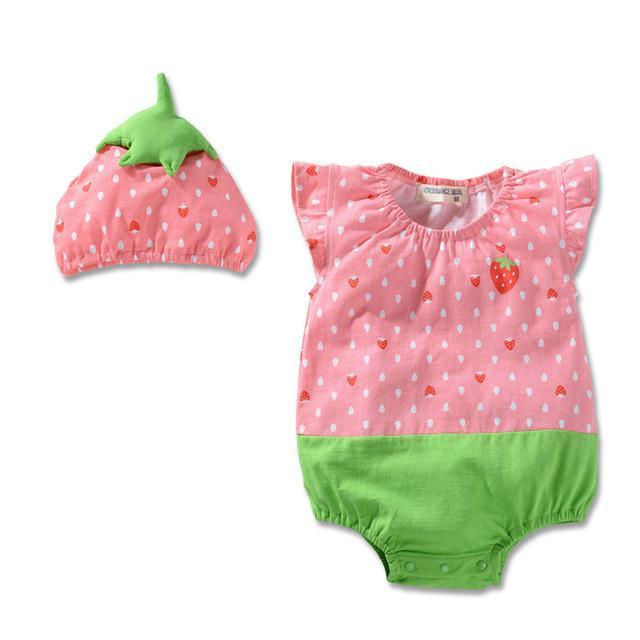 Baby Girl Boy Cute Pineapple Waterproof Clothes Pink