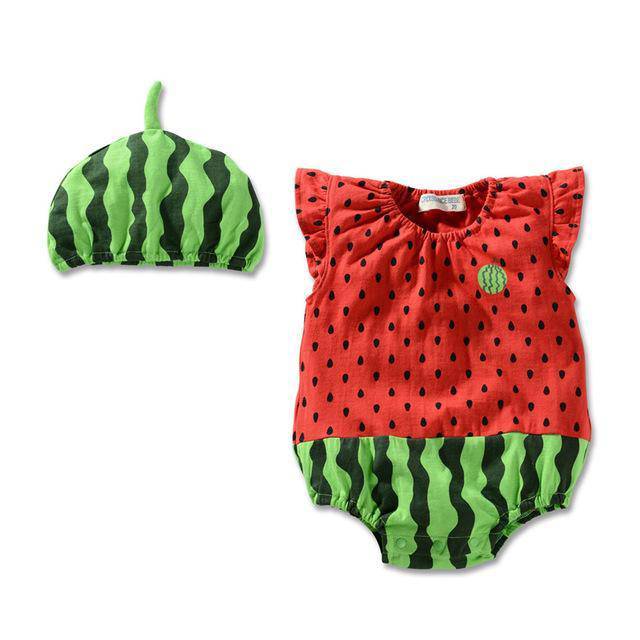 Baby Girl Boy Cute Pineapple Waterproof Clothes Red