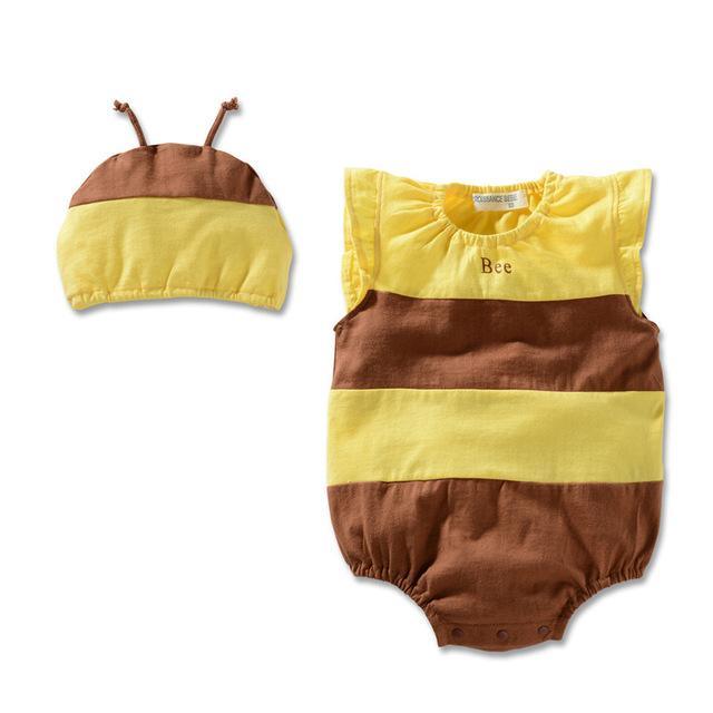 Baby Girl Boy Cute Pineapple Waterproof Clothes Brown