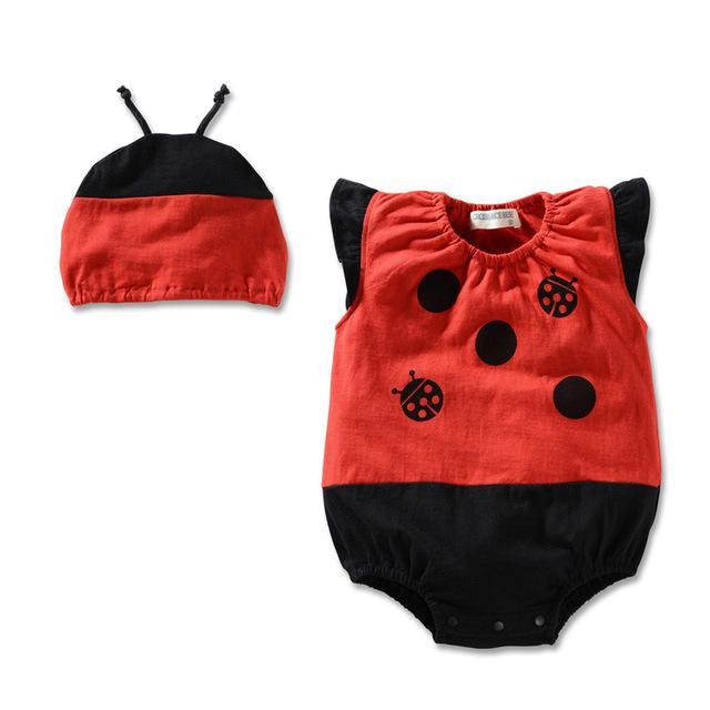 Baby Girl Boy Cute Pineapple Waterproof Clothes Red Black