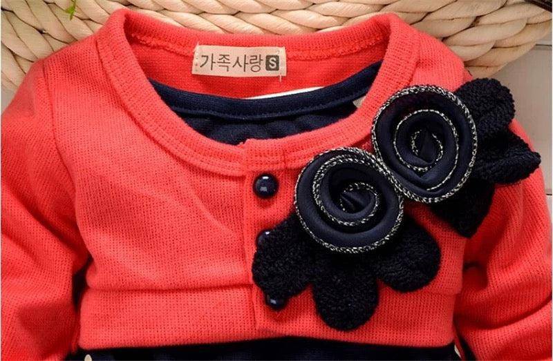 Baby Girl Cotton Flower Dress Clothes