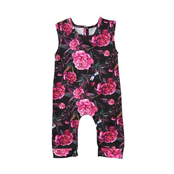 Baby Girl Floral Flower Romper Jumpsuit