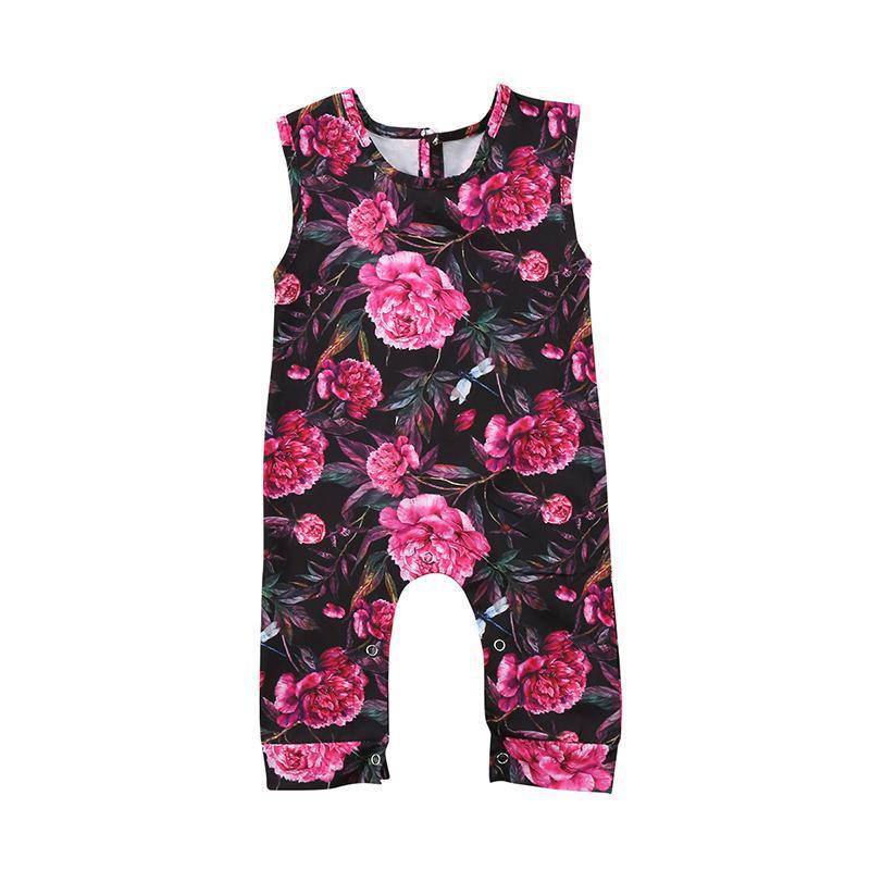 Baby Girl Floral Flower Romper Jumpsuit