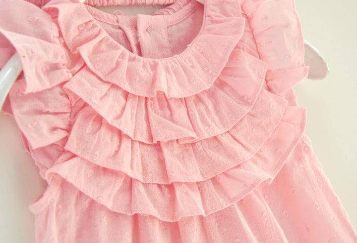 Baby Girl Headband Romper Jumpsuit